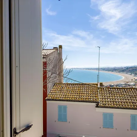 109 - Nuovo Super Chic Quadrilocale In Pietra Del Conero Sulla Costarella Di Con Vista Mare - White Club Omaggio Dal Lun Al Ven Fino Al 02-08 Lejlighed *